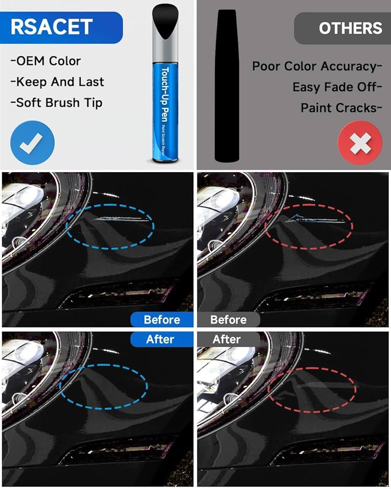 Cハイドロスプラッシュ Amazon.com: RSACET Jet Black Metallic(C9X/2T) Touch Up Paint